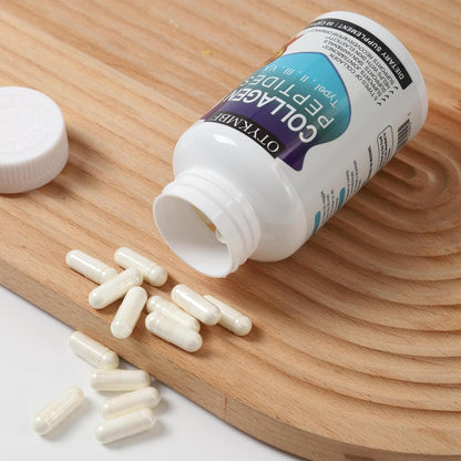 Multi Collagen Peptides Pills 1800Mg, Type I, II, III, V, X - Hydrolyzed Premium Collagen Complex Supports Skin, Joints, Hair & Nails, Hydrolyzed Protein for Women Men, 90 Capsules